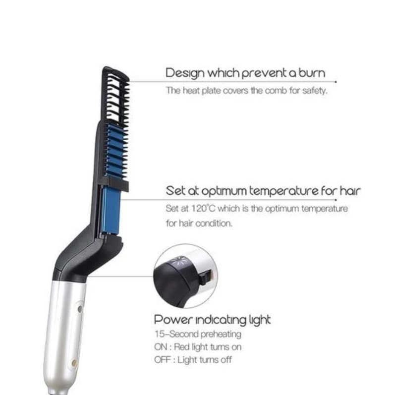 AlphaGroom Pro - Beard & Hair Straightener!