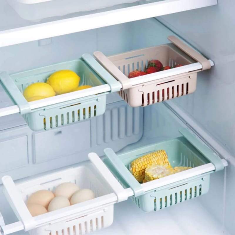 Adjustable Fridge Storage Rack - PACK OF 4 * RANDOM MULTI COLOR