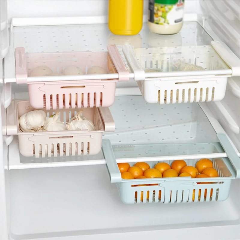 Adjustable Fridge Storage Rack - PACK OF 4 * RANDOM MULTI COLOR