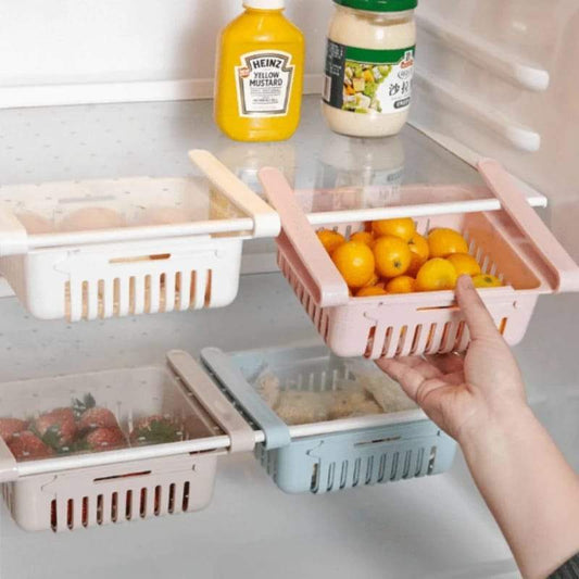 Adjustable Fridge Storage Rack - PACK OF 4 * RANDOM MULTI COLOR