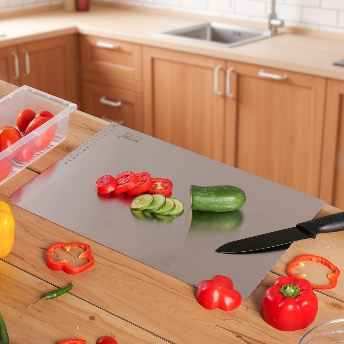 Premium Stainless Steel Kitchen Chopping Board