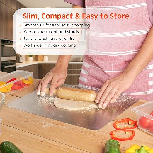Premium Stainless Steel Kitchen Chopping Board
