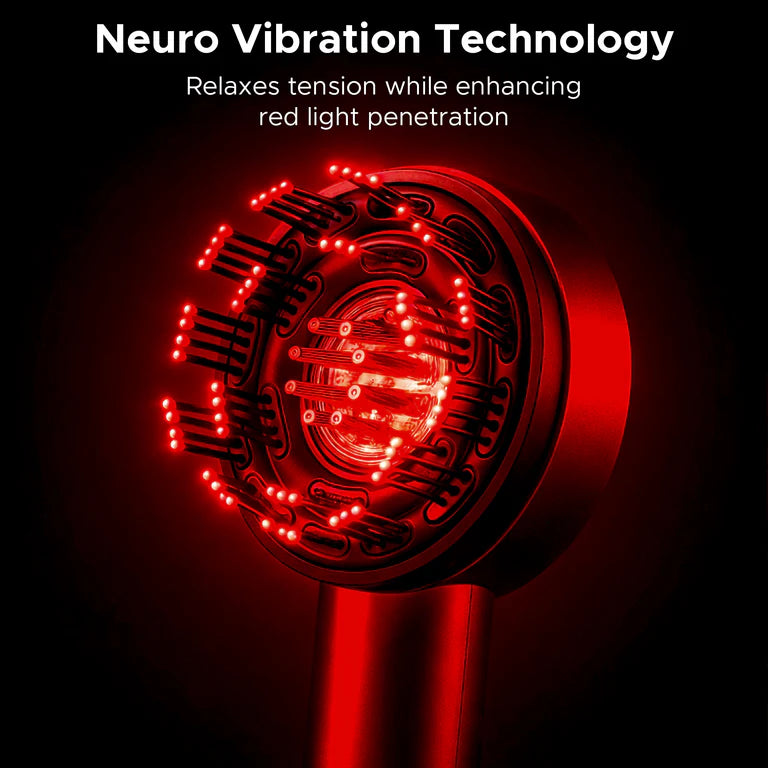 Worthy 3-1 Red Light Therapy Scalp Massager |Hair Growth Brush | Upgraded